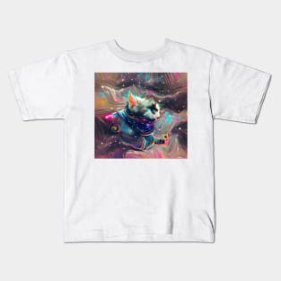 Astronaut Cat Kids T-Shirt